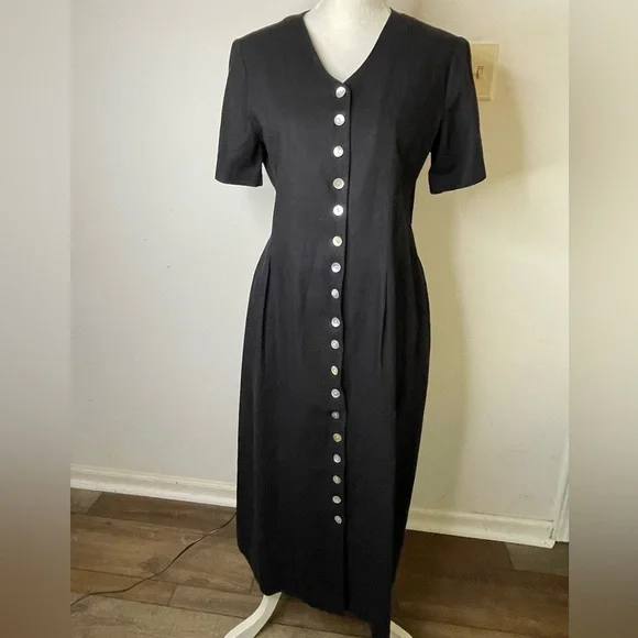 chinese dress ladies Octavia Linen Dress-Yellow Blossom Elegance